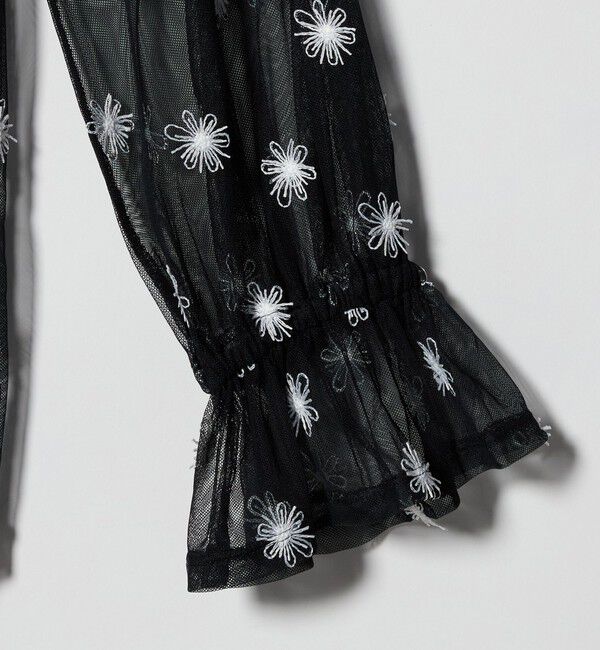 UNITED ARROWS「チュールフラワー ボウタイブラウス ‐ウォッシャブル‐」|シャツ・ブラウス|