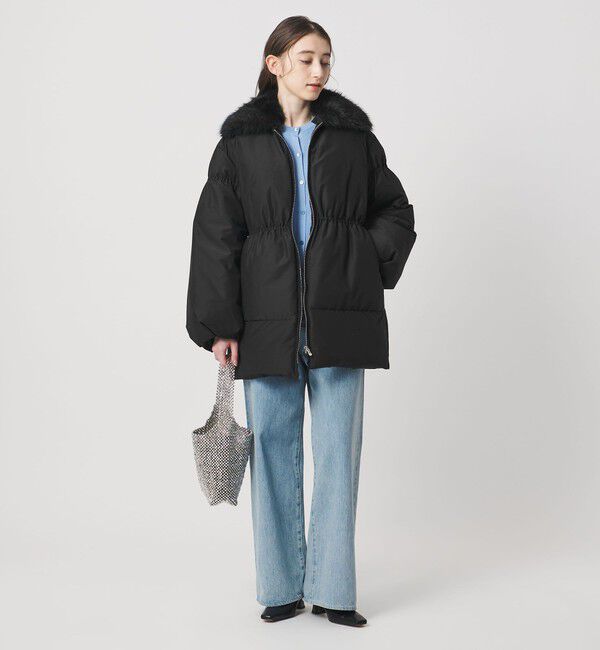 UNITED ARROWS「ペプラム ミドル ダウンコート」|ダウン|