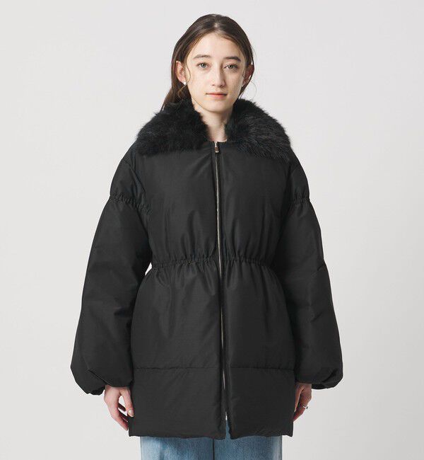 UNITED ARROWS「ペプラム ミドル ダウンコート」|ダウン|