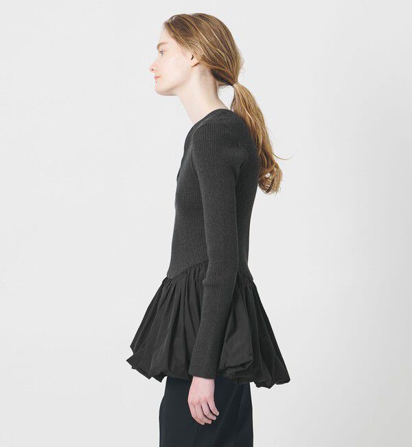 AEWEN MATOPH「＜AEWEN MATOPH＞バルーンコンビ 二ットプルオーバー ‐ ウォッシャブル ‐」|ニット・セーター|