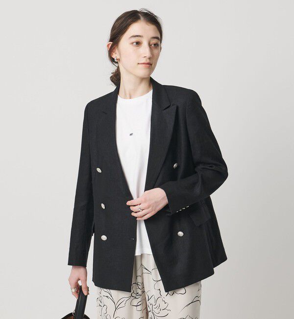 UNITED ARROWS「6ボタン リネン ブレザー ジャケット」|テーラードジャケット|