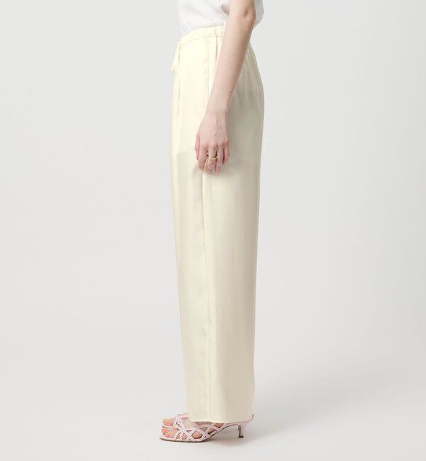 UNITED ARROWS「シルクライク イージーパンツ」|チノ|