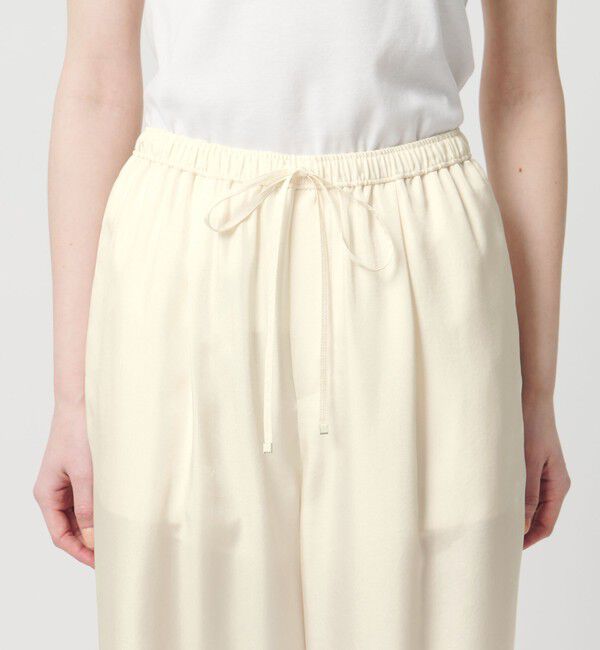 UNITED ARROWS「シルクライク イージーパンツ」|チノ|