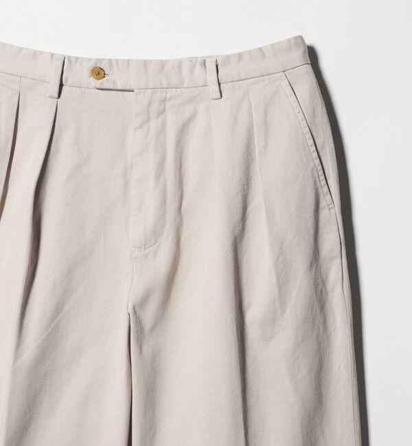 UNITED ARROWS「＜District＞コットン ツイル オーバーダイ 2プリーツ パンツ」|チノ|