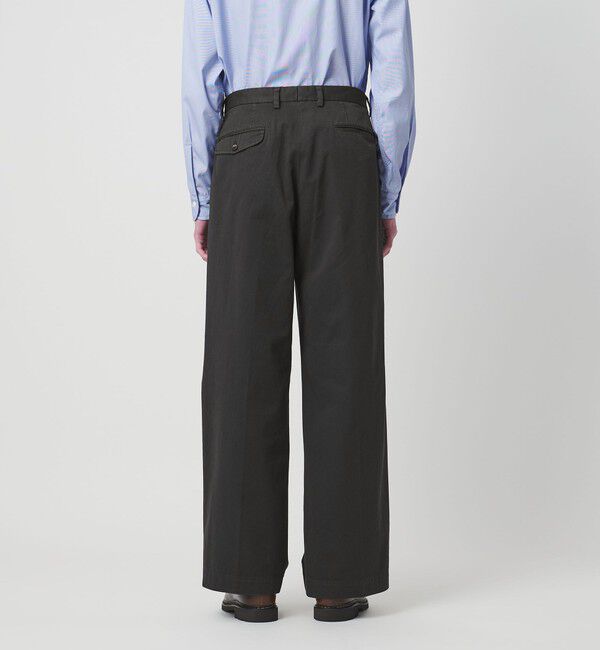 UNITED ARROWS「＜District＞コットン ツイル オーバーダイ 2プリーツ パンツ」|チノ|