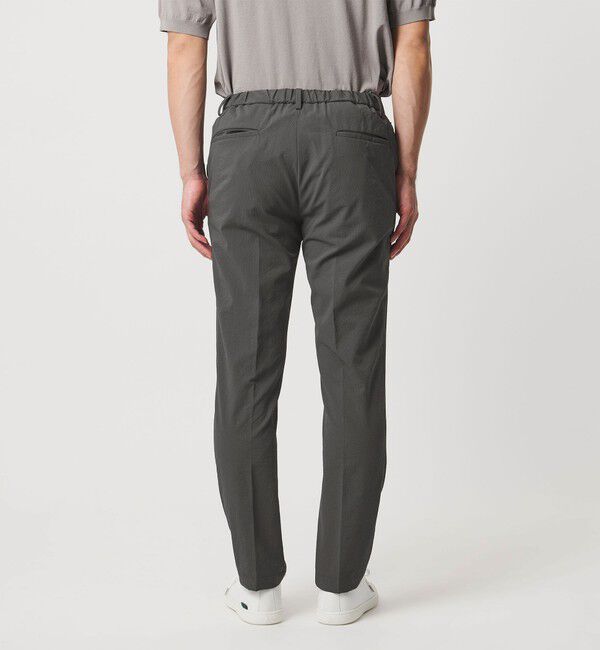 UNITED ARROWS「ドビー ノープリーツ テーパード パンツ UA COZY　ウォッシャブル　タテヨコストレッチ　防しわ　撥水」|スラックス|