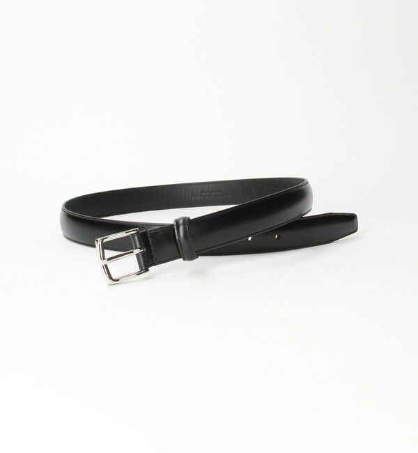 UNITED ARROWS green label relaxing「アノネイ ボックスカーフ 28mm ドレスベルト」|ベルト|BLACK