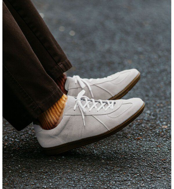 UNITED ARROWS green label relaxing「【別注】＜GERMAN TRAINeR＞GLR ジャーマントレーナー スエード スニーカー」|スニーカー|NATURAL