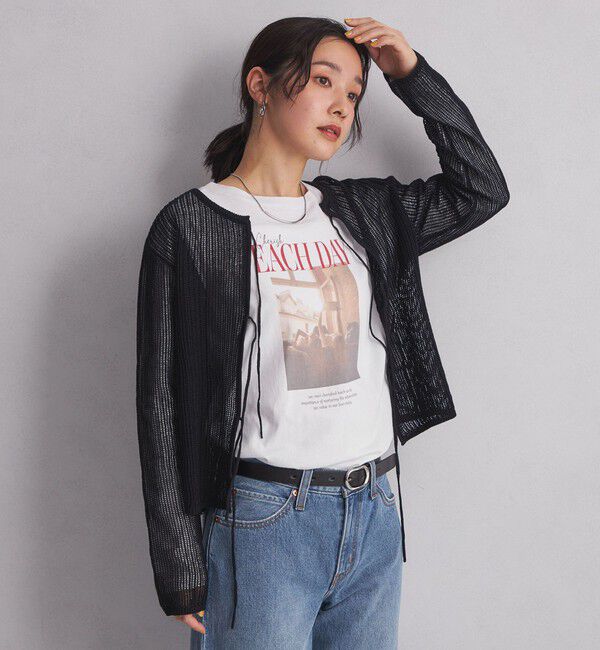 UNITED ARROWS green label relaxing「【WEB限定】＜at ease＞フォトプリント ロングスリーブ Tシャツ」|Tシャツ・カットソー|