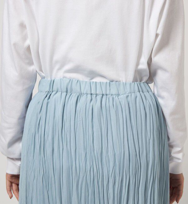 UNITED ARROWS green label relaxing「ワッシャー プリーツ スカート」|フレア|