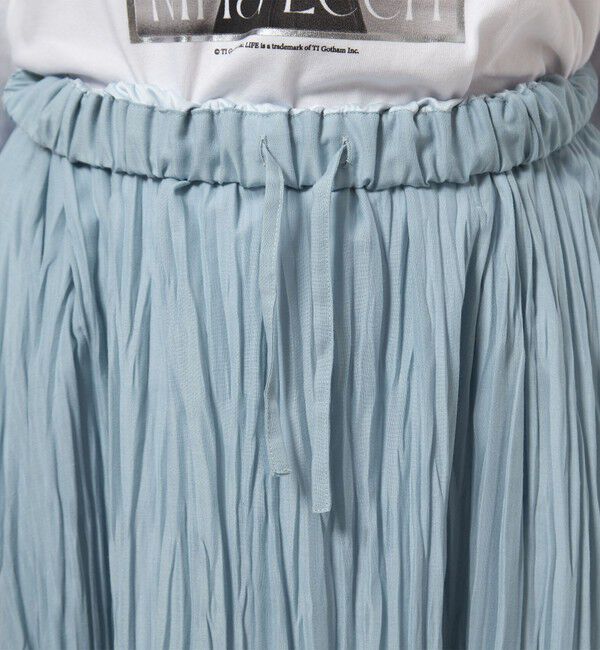 UNITED ARROWS green label relaxing「ワッシャー プリーツ スカート」|フレア|