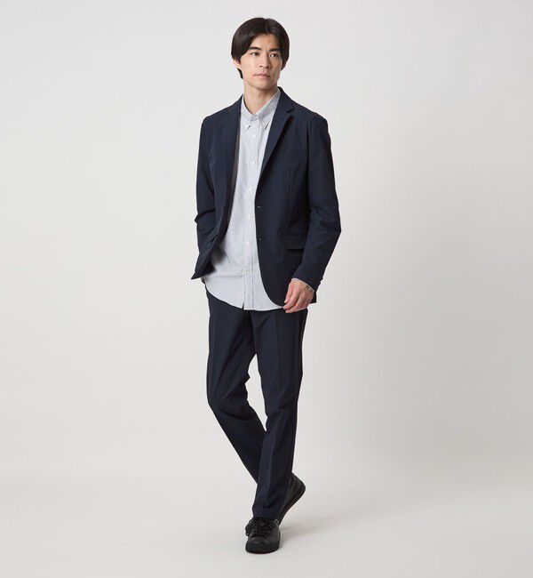 UNITED ARROWS green label relaxing「【WEB限定】JUST fit ナイロン PU ナロー セットアップ -2Wayストレッチ-」|テーラードジャケット|