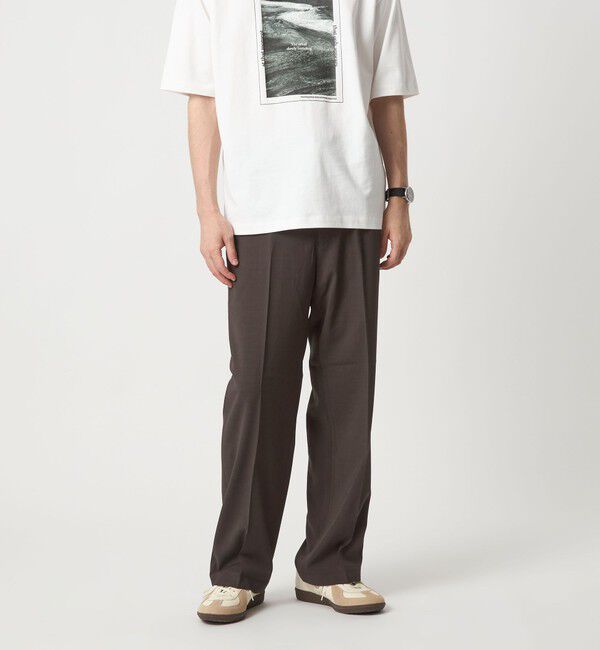 UNITED ARROWS green label relaxing「ポリエステル カルゼ ワイド ストレート ユーティリティパンツ イージーパンツ  -ストレッチ-」|その他|DK.BROWN