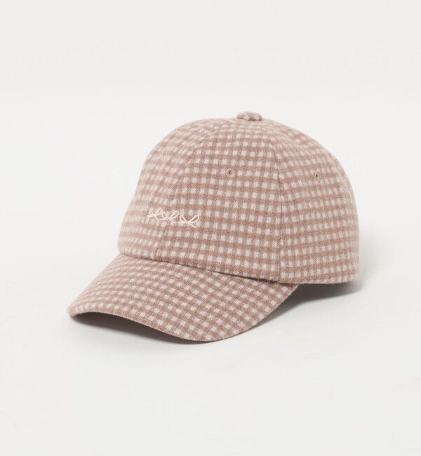 UNITED ARROWS green label relaxing「ギンガム リボン キャップ / キッズ  」|キャップ・キャスケット|BEIGE