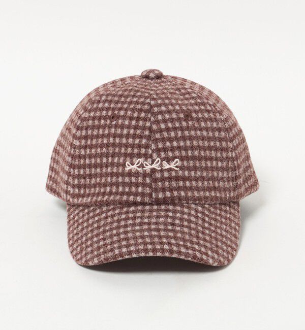 UNITED ARROWS green label relaxing「ギンガム リボン キャップ / キッズ  」|キャップ・キャスケット|