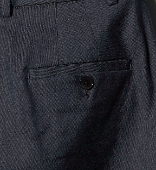 UNITED ARROWS green label relaxing「［size SHORT/TALLあり］キチントボトムス カバー ワイド パンツ シャンブレー」|スラックス|