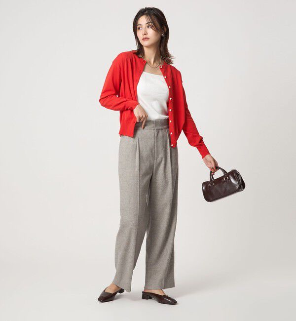 UNITED ARROWS green label relaxing「＜1_OF MINE＞クルーネック ニット カーディガン マシンウォッシャブル」|カーディガン|