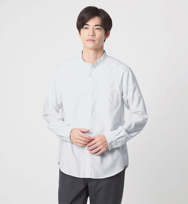 UNITED ARROWS green label relaxing「W/R オックス バンドカラー シャツ」|シャツ・ブラウス|