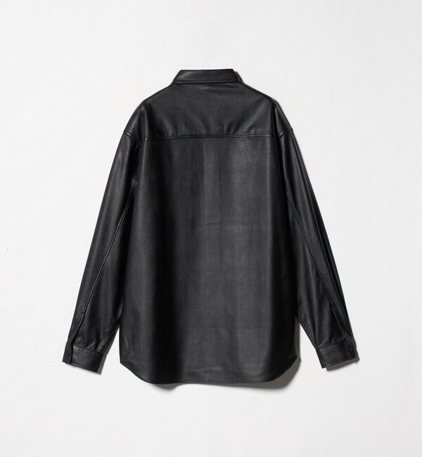 UNITED ARROWS green label relaxing「レザーライク ジャストルーズ シャツ」|シャツ・ブラウス|