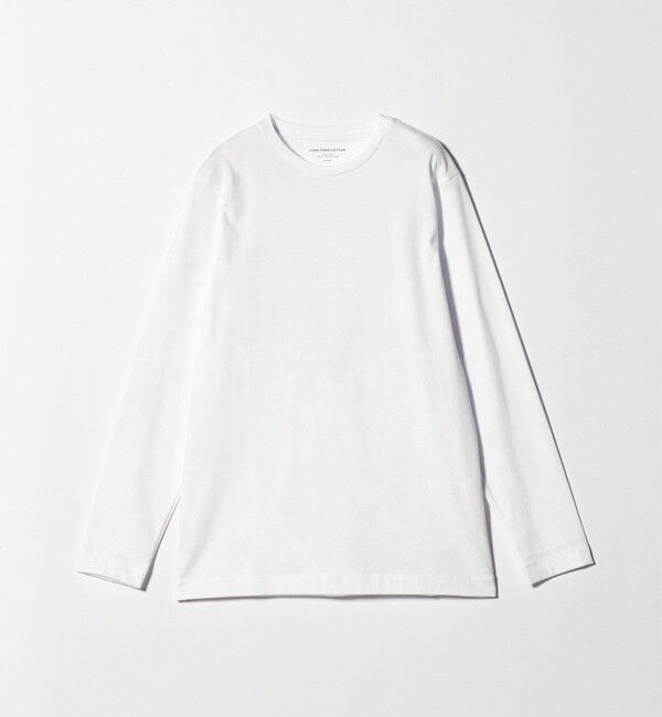 UNITED ARROWS green label relaxing「LONG FIBER COTTON クリア クルーネック 長袖 Tシャツ」|Tシャツ・カットソー|