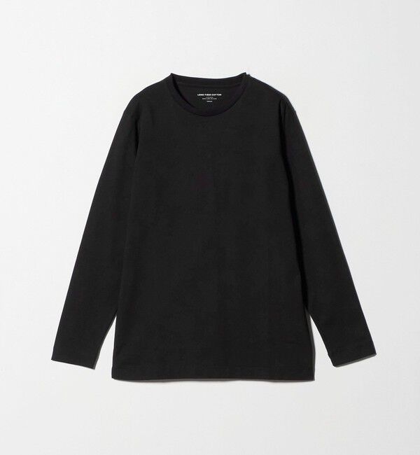 UNITED ARROWS green label relaxing「LONG FIBER COTTON クリア クルーネック 長袖 Tシャツ」|Tシャツ・カットソー|