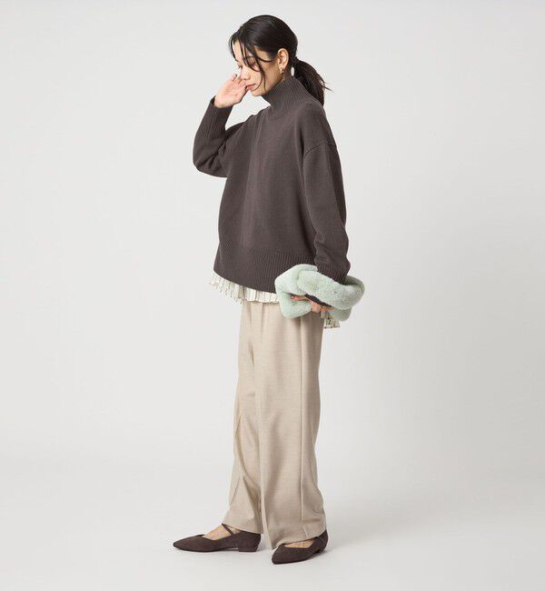 UNITED ARROWS green label relaxing「［size SHORTあり］SERENITY ハイネック プルオーバー ニット」|ニット・セーター|