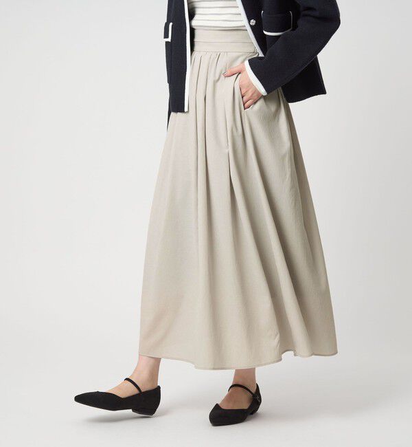 UNITED ARROWS green label relaxing「エアリー ギャザー スカート 2」|フレア|