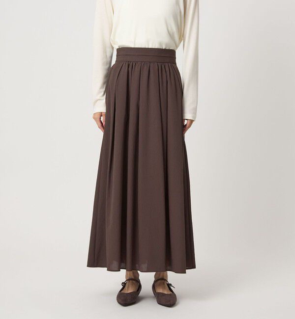 UNITED ARROWS green label relaxing「エアリー ギャザー スカート 2」|フレア|