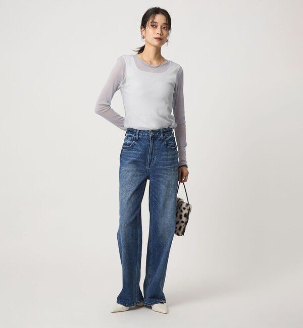 UNITED ARROWS green label relaxing「チュール クルーネック プルオーバー」|Tシャツ・カットソー|