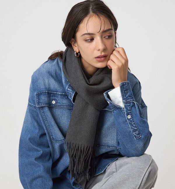 UNITED ARROWS green label relaxing「ウール 無地 マフラー / ストール」|ストール|