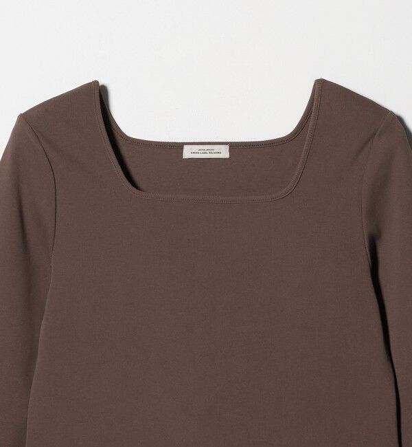 UNITED ARROWS green label relaxing「デコルテ フライス ロングスリーブ プルオーバー」|Tシャツ・カットソー|