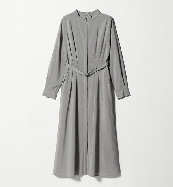 UNITED ARROWS green label relaxing「ウエスト ベルト ロングスリーブ ワンピース マシンウォッシャブル」|ワンピース|