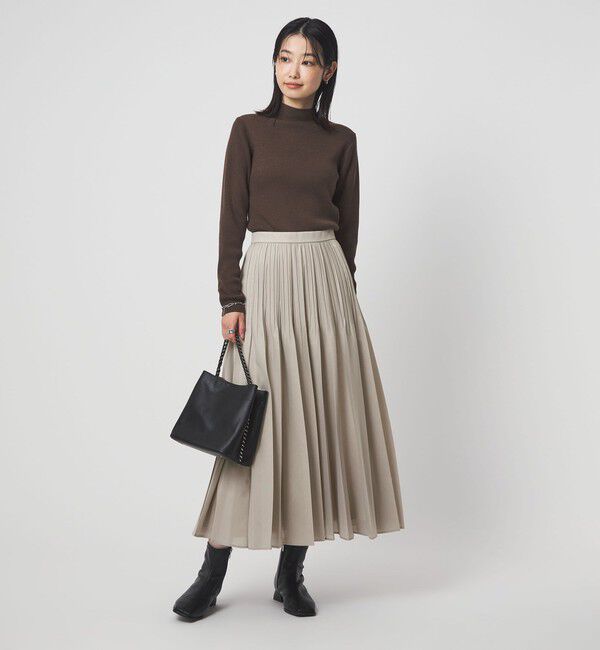 UNITED ARROWS green label relaxing「シアー プリーツ スカート」|フレア|