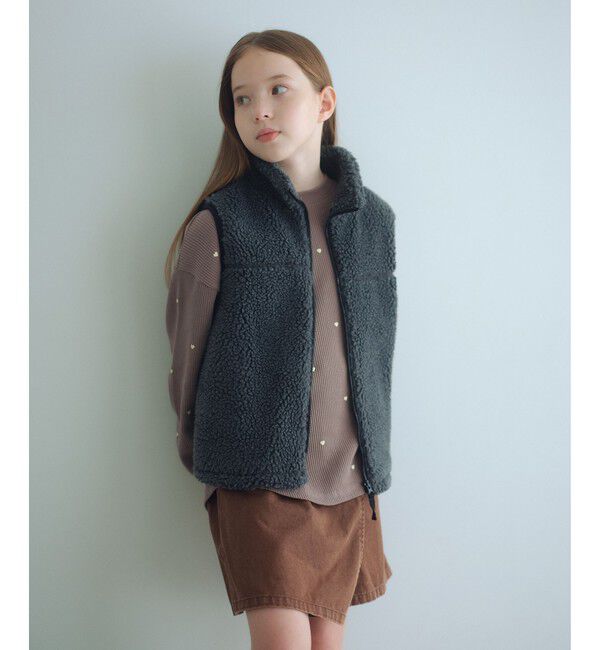 UNITED ARROWS green label relaxing「ボアベスト / キッズ  100cm-160cm」|ベスト・ジレ|
