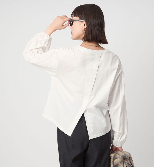 UNITED ARROWS green label relaxing「パフギャザー ロングスリーブ プルオーバー カットソー」|Tシャツ・カットソー|