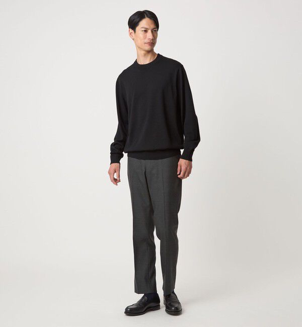 UNITED ARROWS green label relaxing「Super 120's ハイゲージ クルーネック ニット」|ニット・セーター|