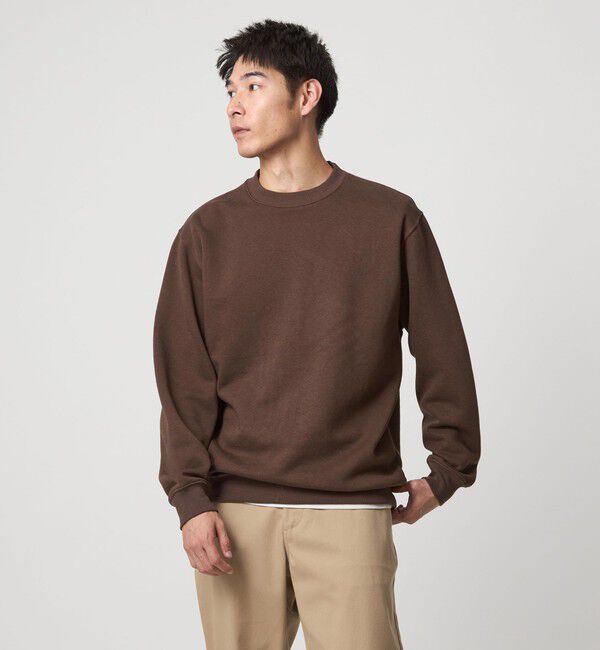 UNITED ARROWS green label relaxing「【WEB限定】デイリー ベーシック スウェット クルーネック プルオーバー」|スウェット・ジャージ|DK.BROWN