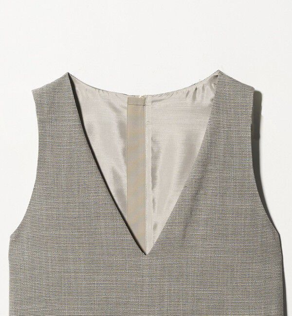 UNITED ARROWS green label relaxing「［size SHORTあり］TWEEDY  ツイーディー Vネック フレア ジャンパースカート」|ジャンパースカート|