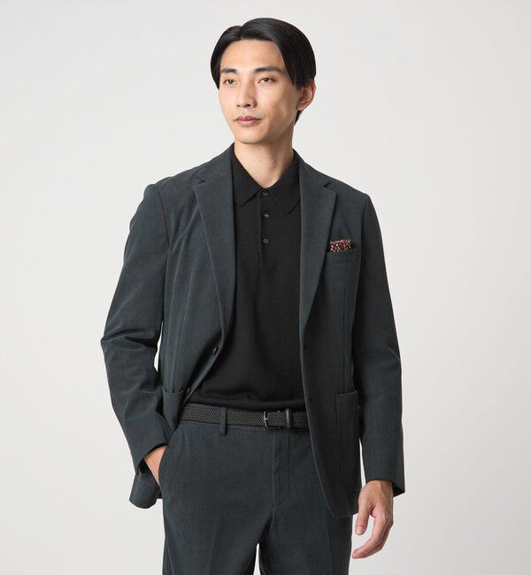 UNITED ARROWS green label relaxing「Super 120's ハイゲージ ニット ポロシャツ」|ニット・セーター|