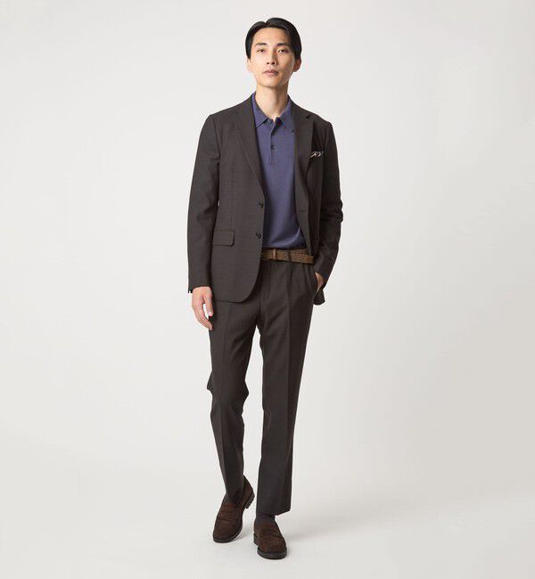 UNITED ARROWS green label relaxing「Super 120's ハイゲージ ニット ポロシャツ」|ニット・セーター|