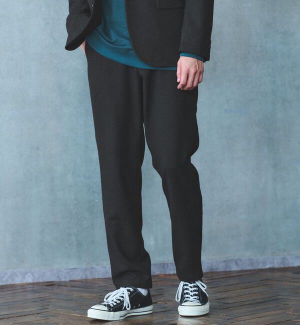 UNITED ARROWS green label relaxing「ウォッシャブル ホームスパン ナロー ユーティリティパンツ S1 -ストレッチ-」|スラックス|DK.GRAY
