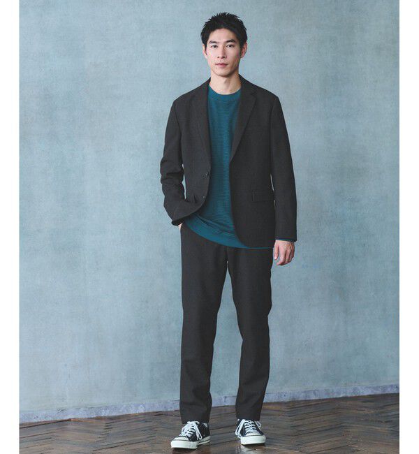 UNITED ARROWS green label relaxing「ウォッシャブル ホームスパン ナロー ユーティリティパンツ S1 -ストレッチ-」|スラックス|