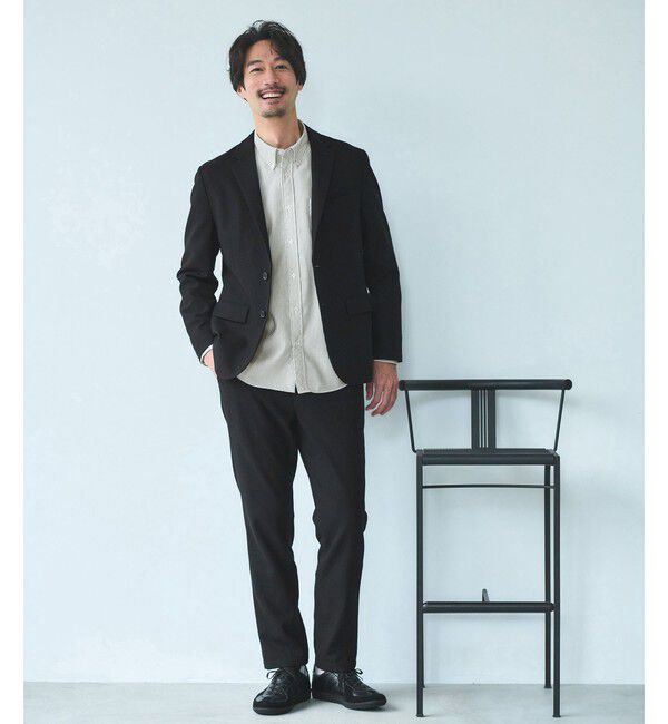 UNITED ARROWS green label relaxing「ウォッシャブル ホームスパン ナロー ユーティリティパンツ S1 -ストレッチ-」|スラックス|