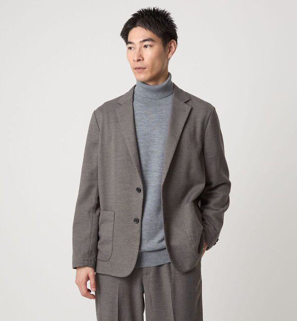 UNITED ARROWS green label relaxing「ウォッシャブル フラノ ツイル リラックス ジャケット -ストレッチ-」|テーラードジャケット|