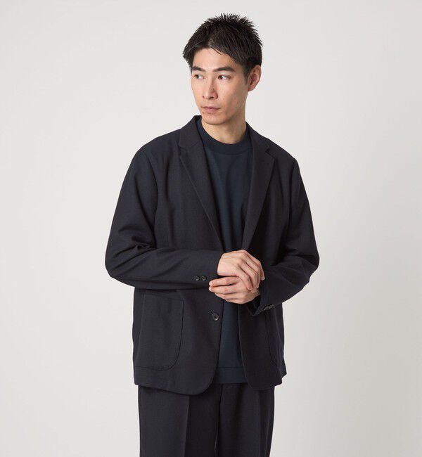 UNITED ARROWS green label relaxing「ウォッシャブル フラノ ツイル リラックス ジャケット -ストレッチ-」|テーラードジャケット|