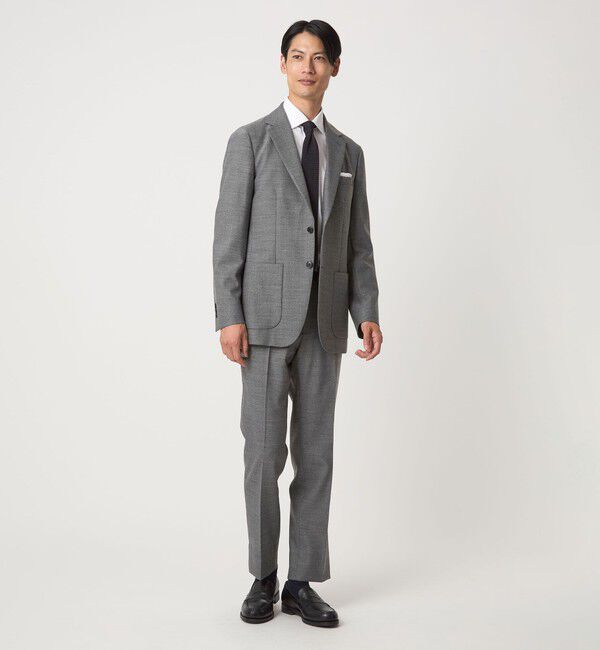 UNITED ARROWS green label relaxing「A+ TWPU ホームスパン 2B スタンダード ジャケット -ウォッシャブル・ストレッチ-」|テーラードジャケット|