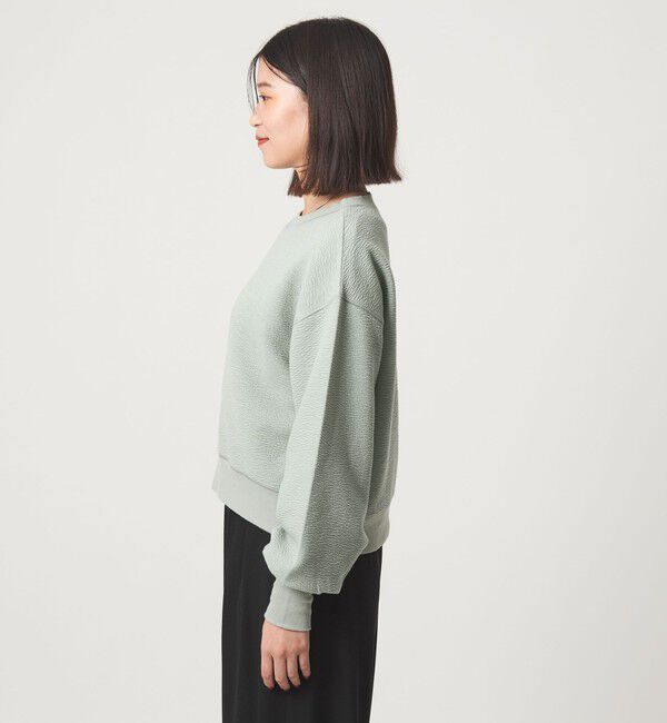 UNITED ARROWS green label relaxing「【WEB限定】＜at ease＞フクレ ジャカード プルオーバー カットソー」|Tシャツ・カットソー|