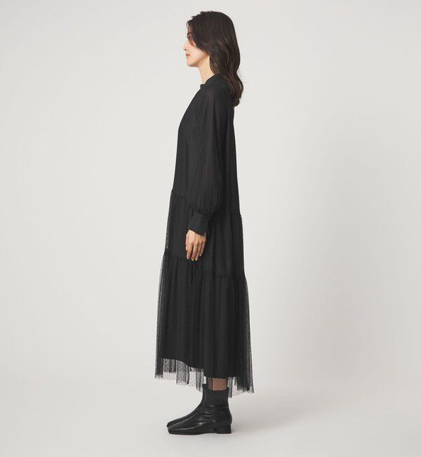 UNITED ARROWS green label relaxing「チュール ティアード ワンピース」|ドレス|