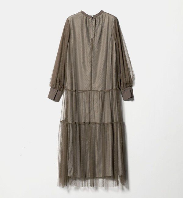 UNITED ARROWS green label relaxing「チュール ティアード ワンピース」|ドレス|