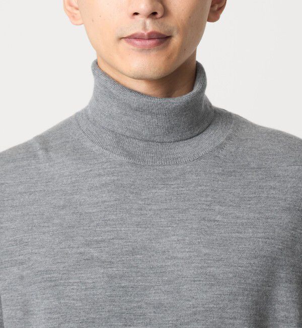 UNITED ARROWS green label relaxing「Super 120&rsquo;s ハイゲージ タートルネック ニット」|ニット・セーター|